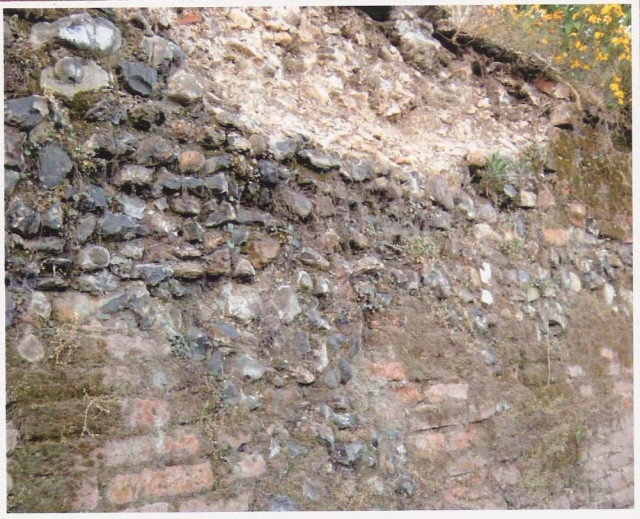 remains of the Priory wall in friar St.